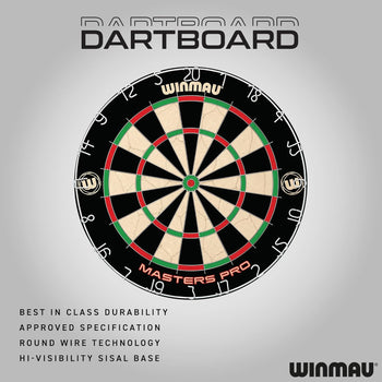 Masters Pro Dartboard Cabinet Set