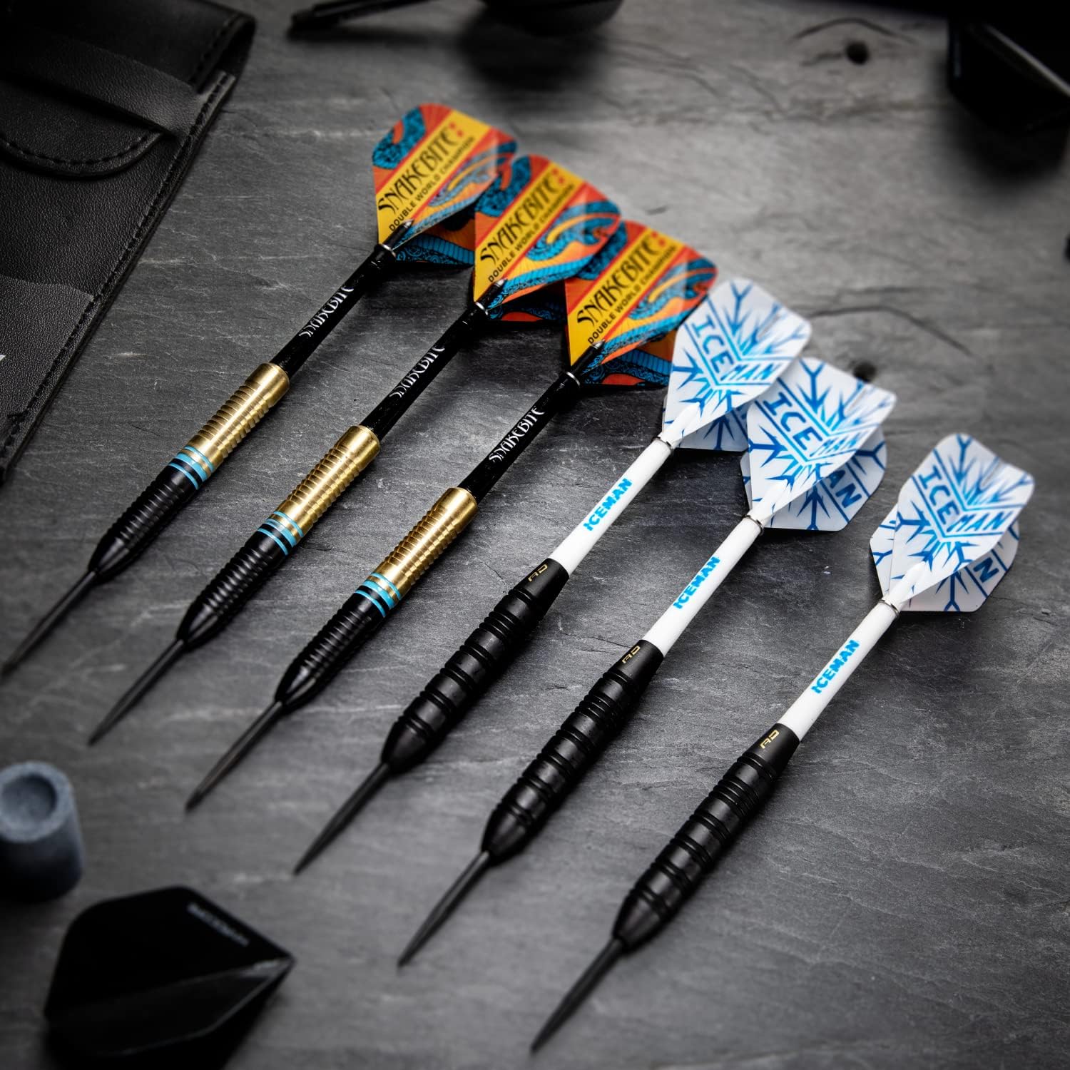 Peter Wright 'Snakebite' v Gerwyn Price 'Iceman' DWC Brass Darts Set