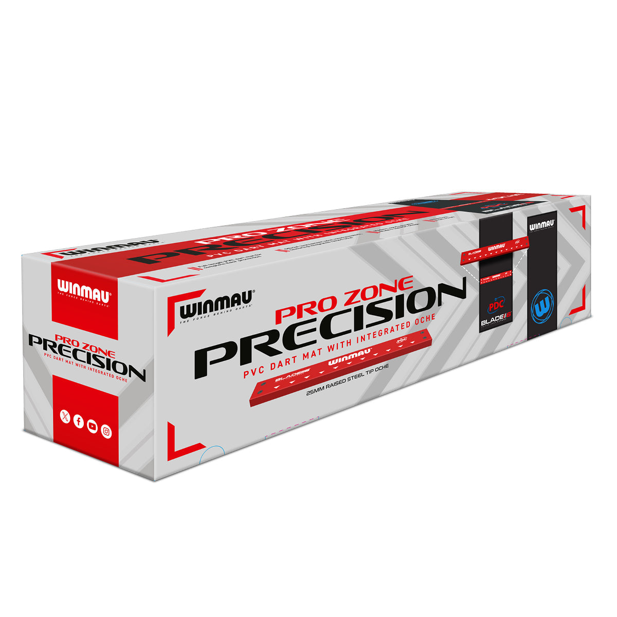 Winmau Pro Zone Precision Blade 6 Dartmat Met Ingebouwde Oche - Professionele Darts Mat Voor Binnen