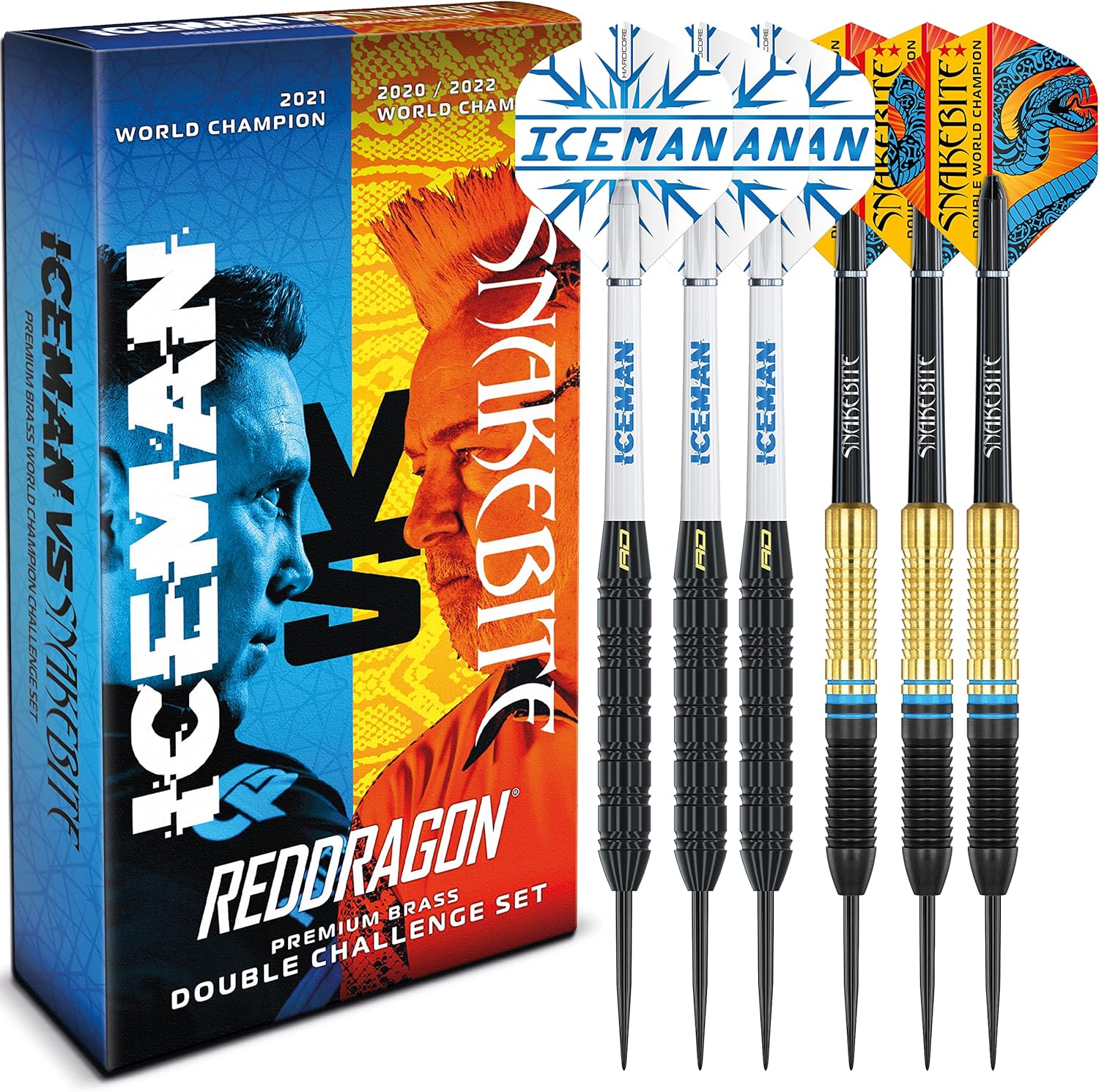 Peter Wright 'Snakebite' v Gerwyn Price 'Iceman' DWC Brass Darts Set