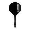 Winmau Autodarts Fusion integrated darts flight and shaft, black with white "WINMAU AUTODARTS" branding and logo.