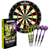 Winmau Blade 6 Dartboard & MvG vs The Wizard Brass Darts Bundle