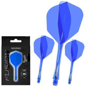 Fusion #6 Integrated Flight & Shaft Blue (Translucent)