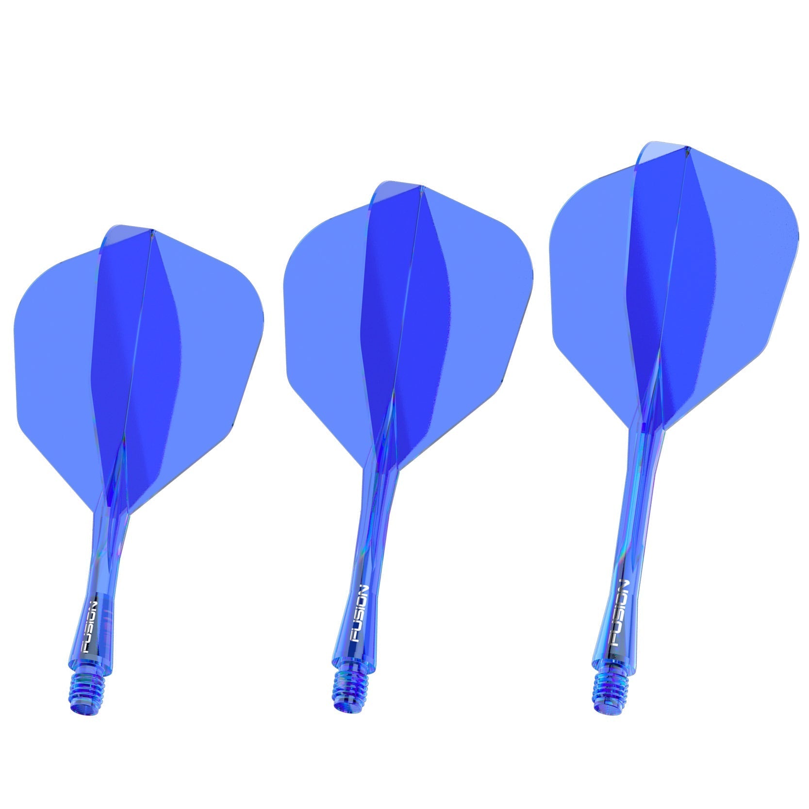 Fusion #6 Integrated Flight & Shaft Blue (Translucent)