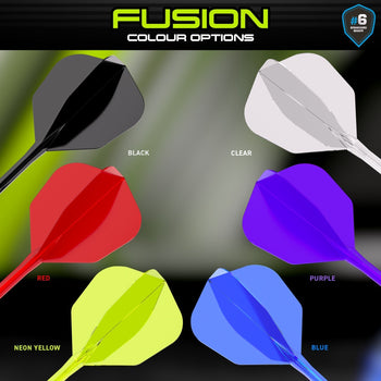 Fusion #6 Integrated Flight & Shaft Blue (Translucent)