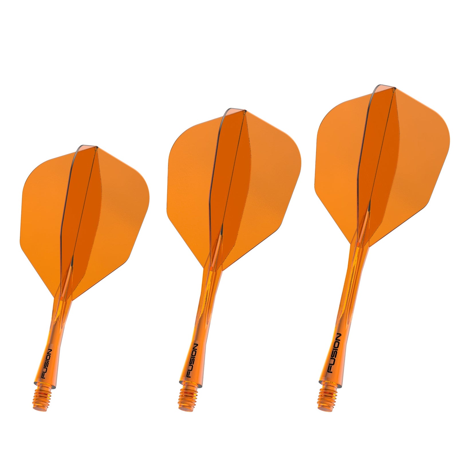 Fusion Integrated Flight & Shaft #6 Transparent Orange Short