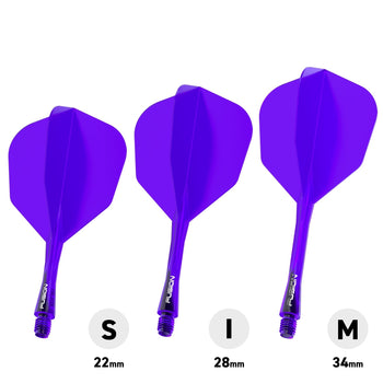 Fusion #6 Integrated Flight & Shaft Purple (Translucent)