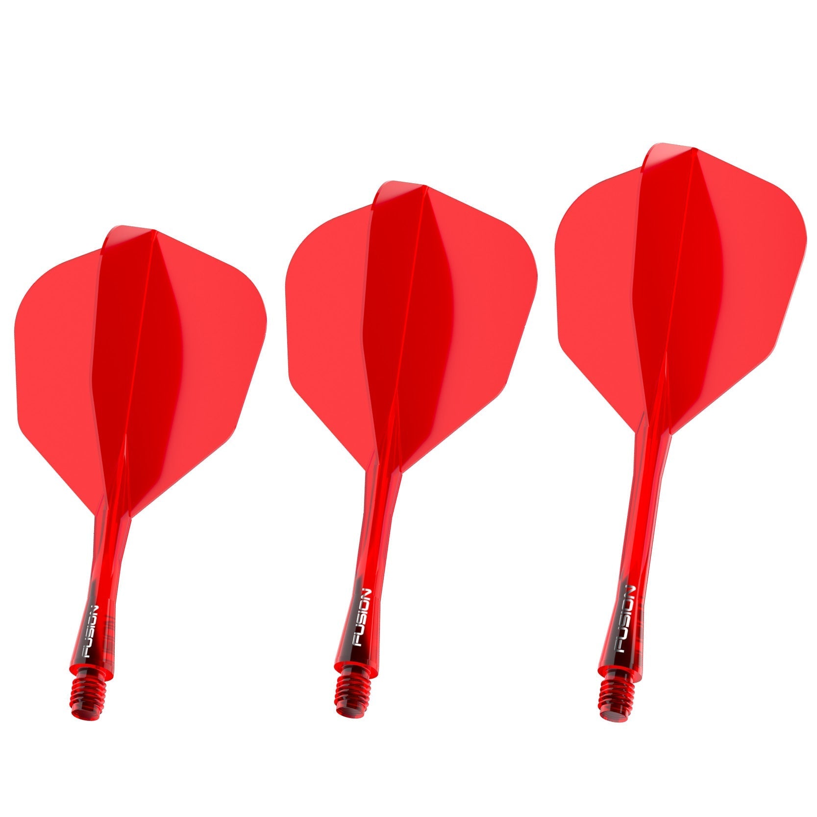Fusion #6 Integrated Flight & Shaft Red (Translucent)
