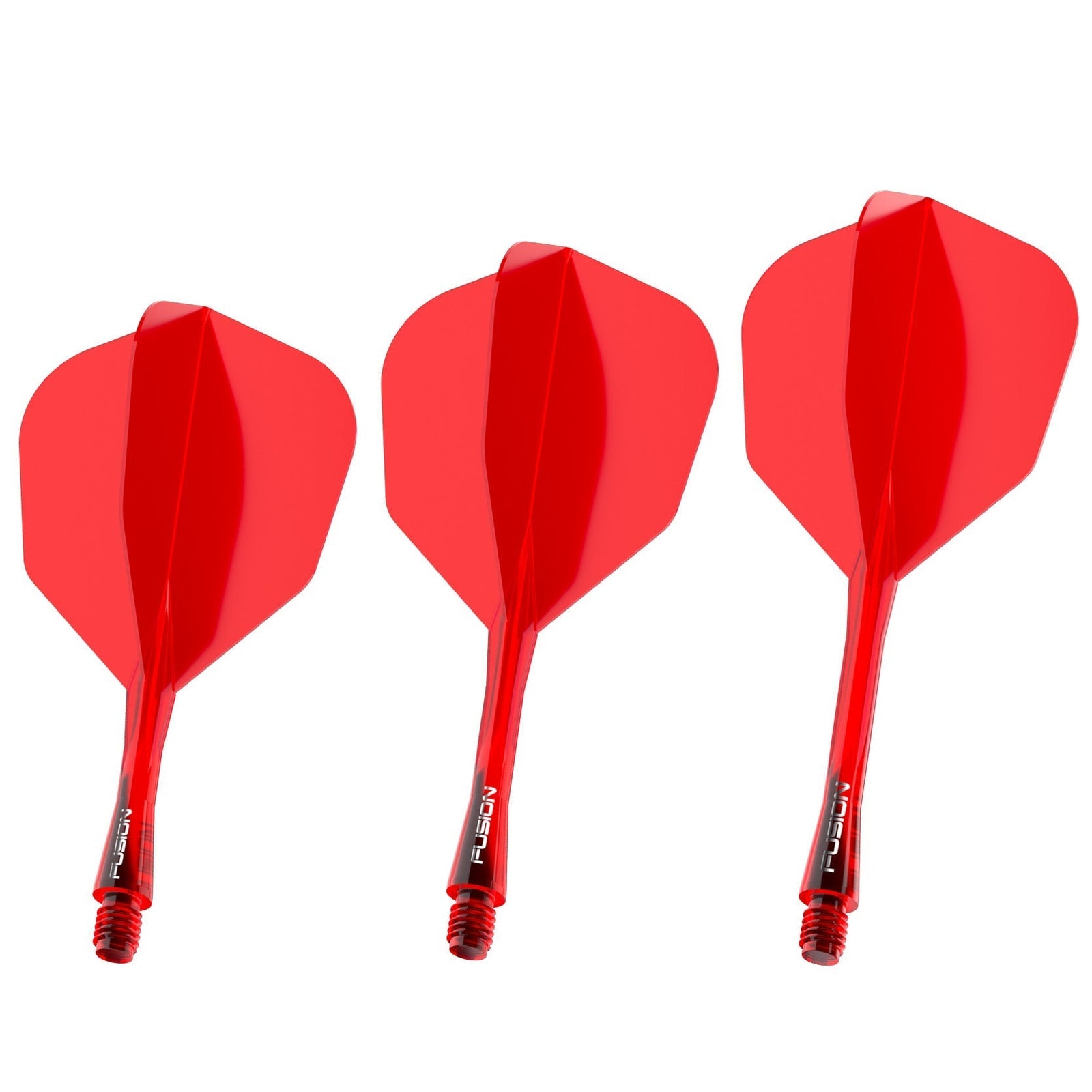 Fusion #6 Integrated Flight & Shaft Red (Translucent)