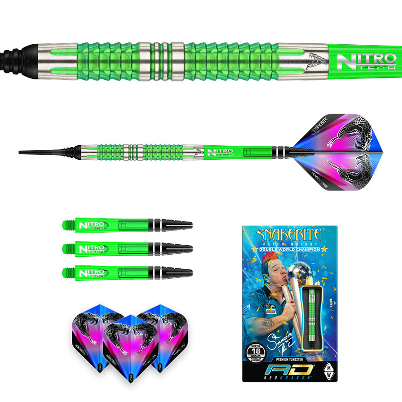 Peter Wright Snakebite Mamba 2 Softip Darts | Red Dragon Darts