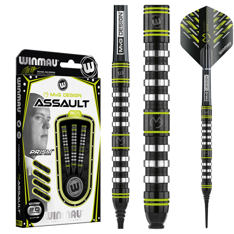 Winmau MVG バンテージ ハード22g ソフト20g MVG Darts | Michael van Gerwen Darts | Winmau