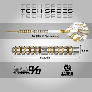 Red Dragon Paradym Darts – Gold- und Silberparallel