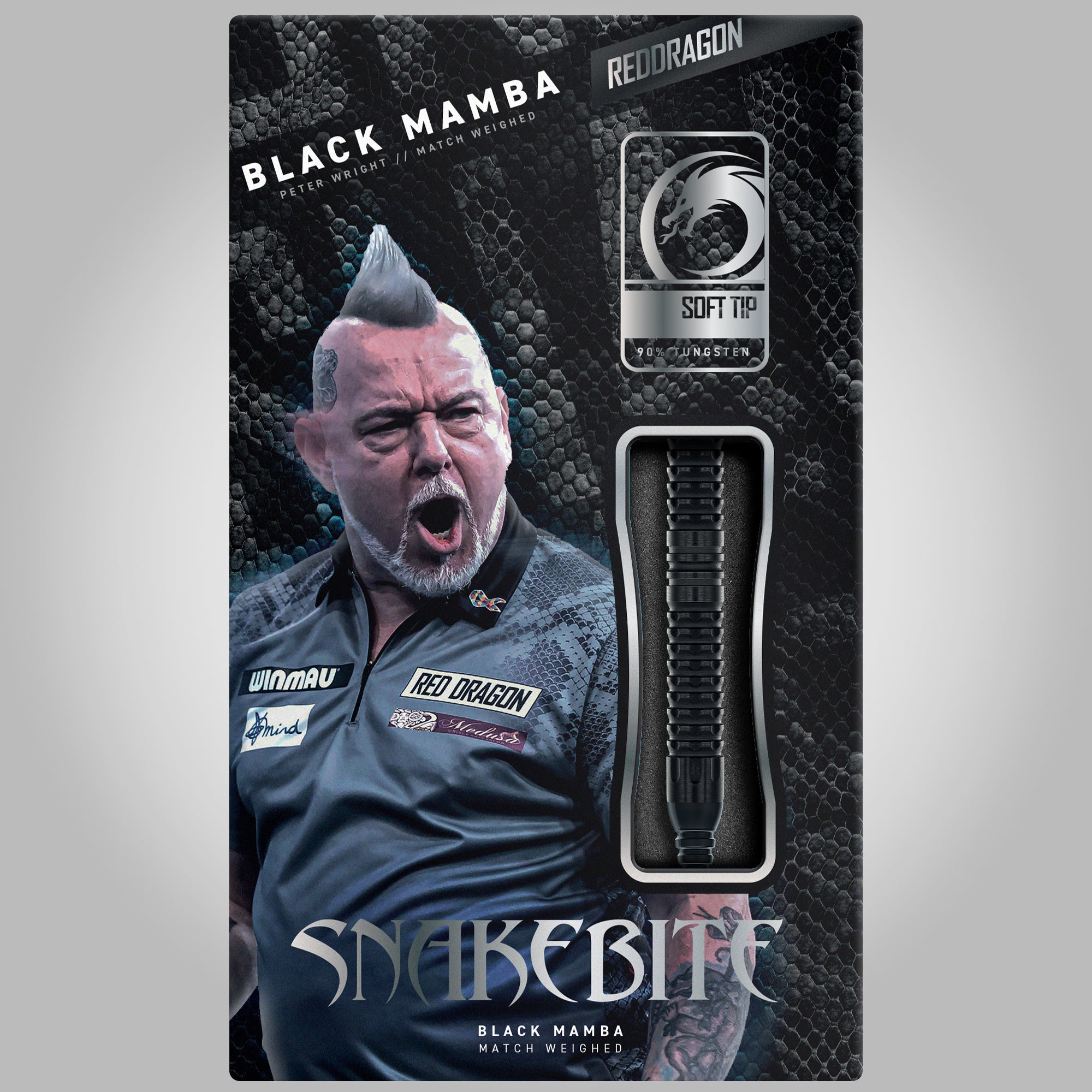 Peter Wright - Schwarze Mamba Weiche Spitze