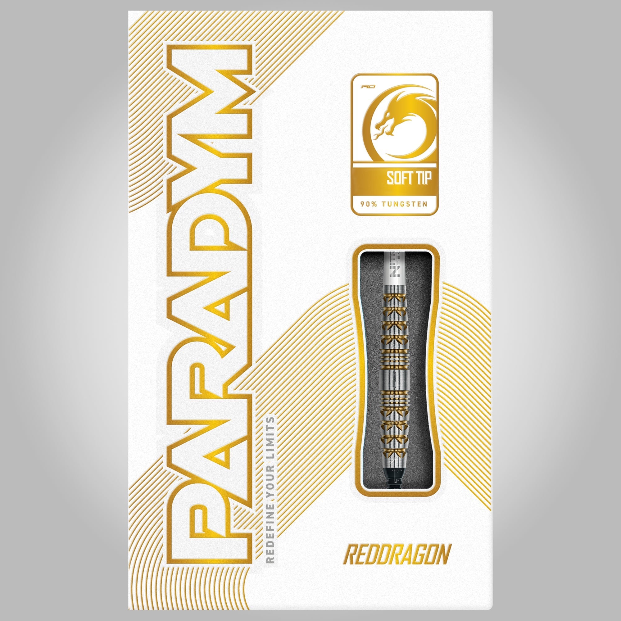 Red Dragon Paradym Softspitze Darts – Gold & Silber Torpedo