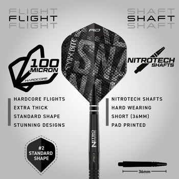 Peter Wright - Schwarze Mamba Weiche Spitze