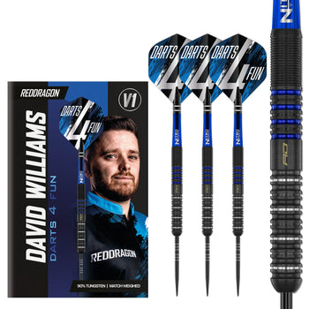David Williams V1 90% Tungsten Steel Tip Darts