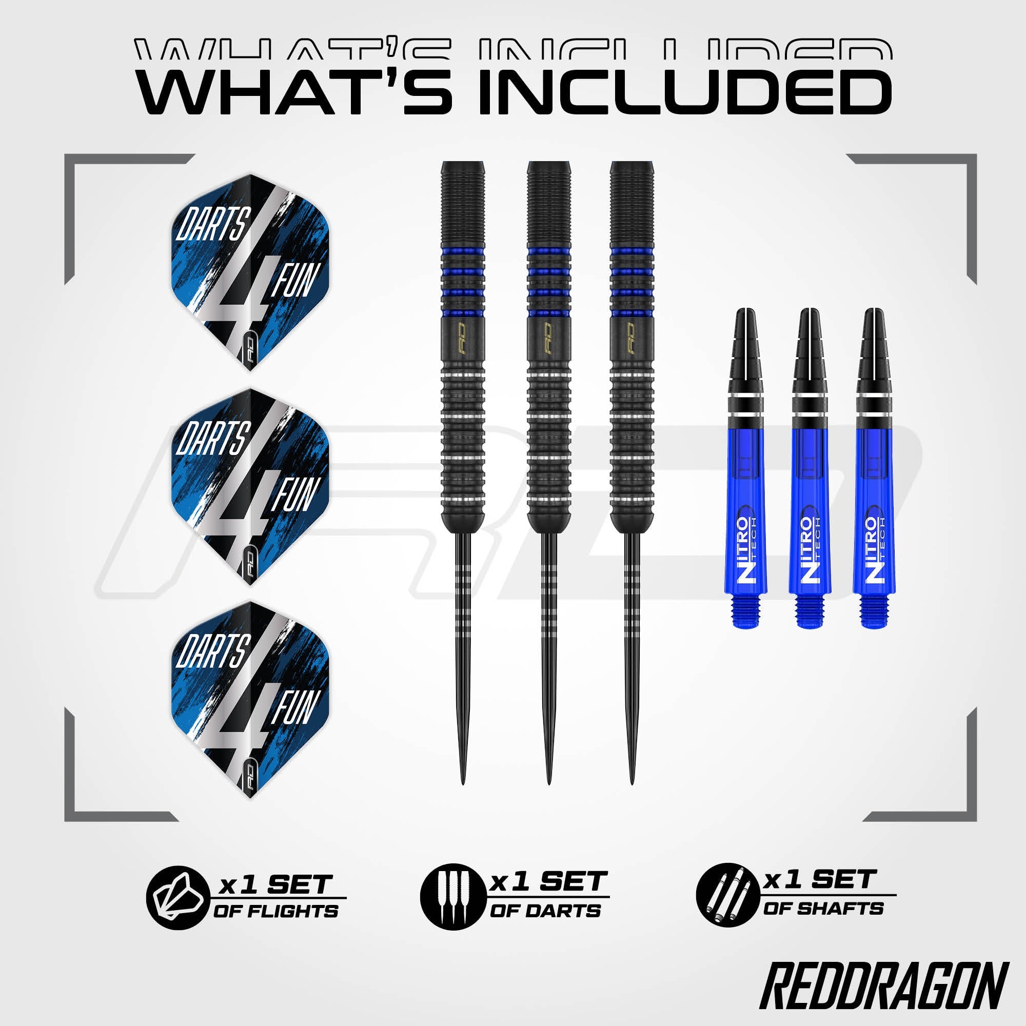 David Williams V1 90% Tungsten Steel Tip Darts