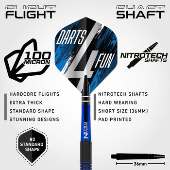 David Williams V1 90% Tungsten Steel Tip Darts
