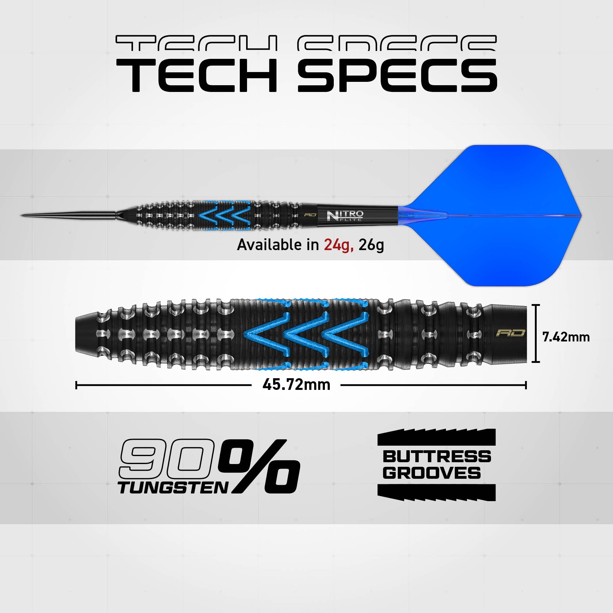 Amp 90% Switch Point Darts | Torpedo