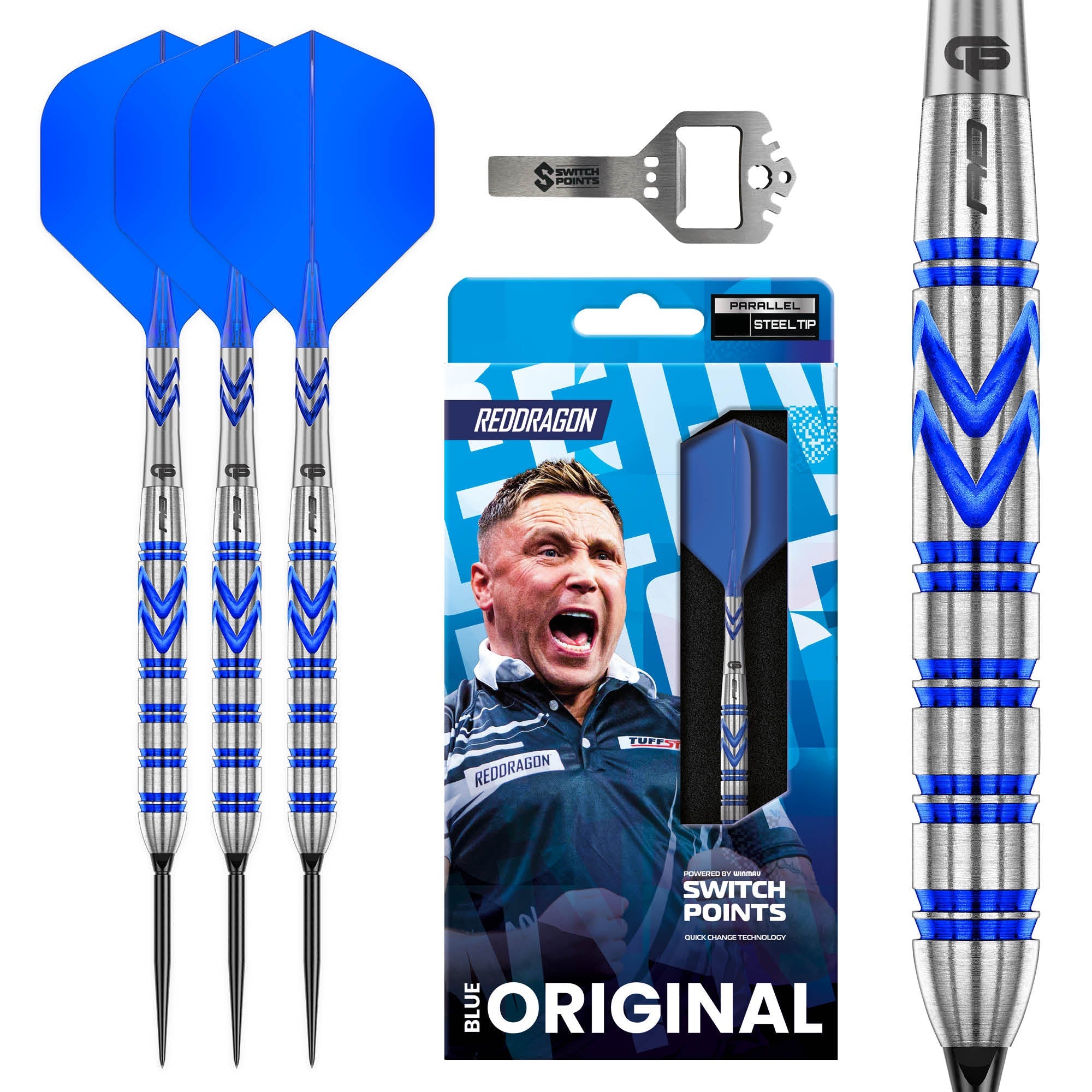 Gerwyn Price Iceman Blue 90% Switch Point Darts