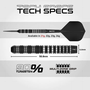 Sable 01 90% Switch Point Darts | Parallel
