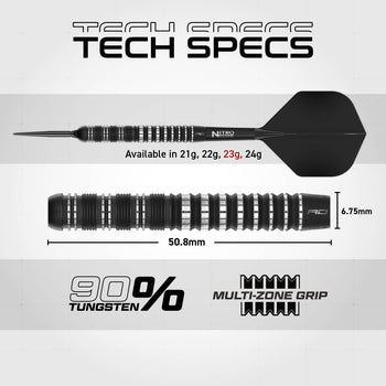 Sable 01 90% Switch Point Darts | Parallel