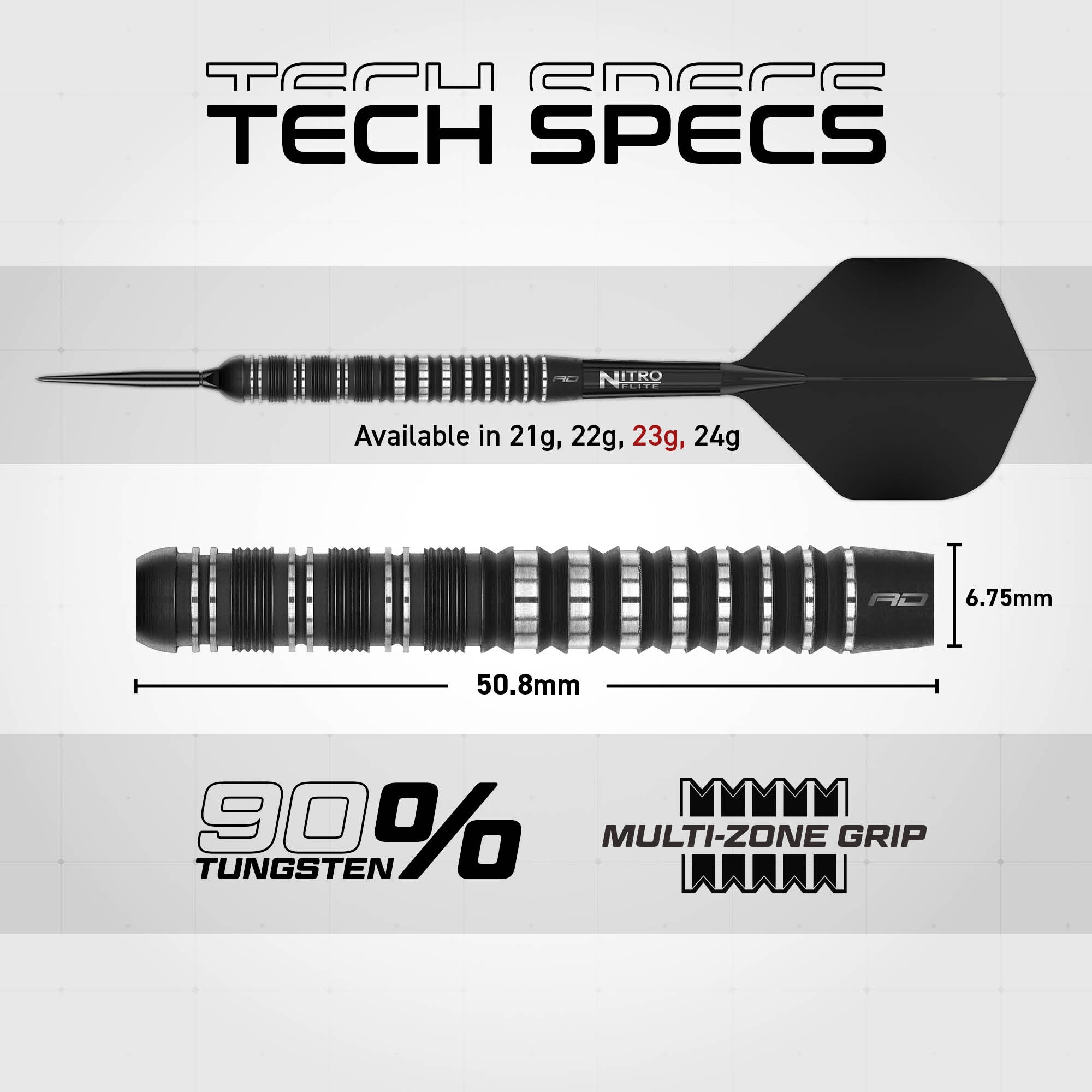 Sable 01 90% Switch Point Darts | Parallel