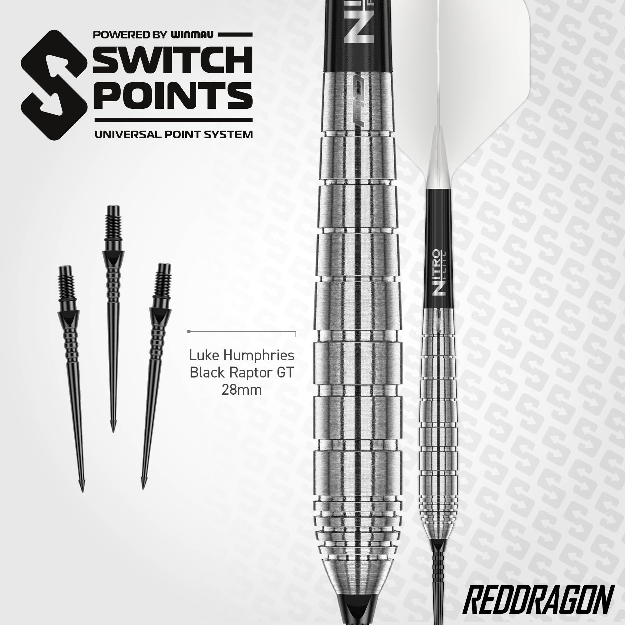 Luke Humphries TX1 Pioneer 90% Tungsten Steel Tip Darts | Switch