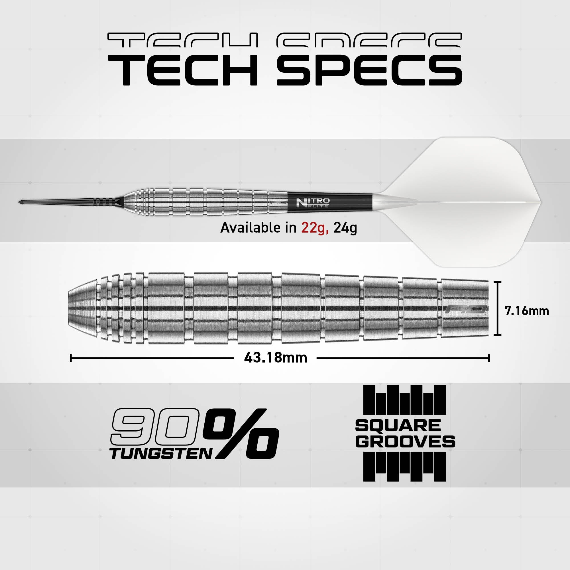 Luke Humphries TX1 90% Tungsten Switch Point Darts