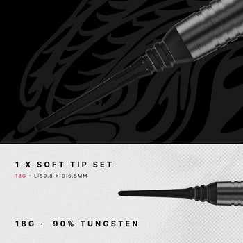 Jonny Clayton RD-ADV 90% Switch Point Darts - Soft Tip