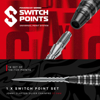 Fléchettes Jonny Clayton RD-PRO à pointe interchangeable, 90 %