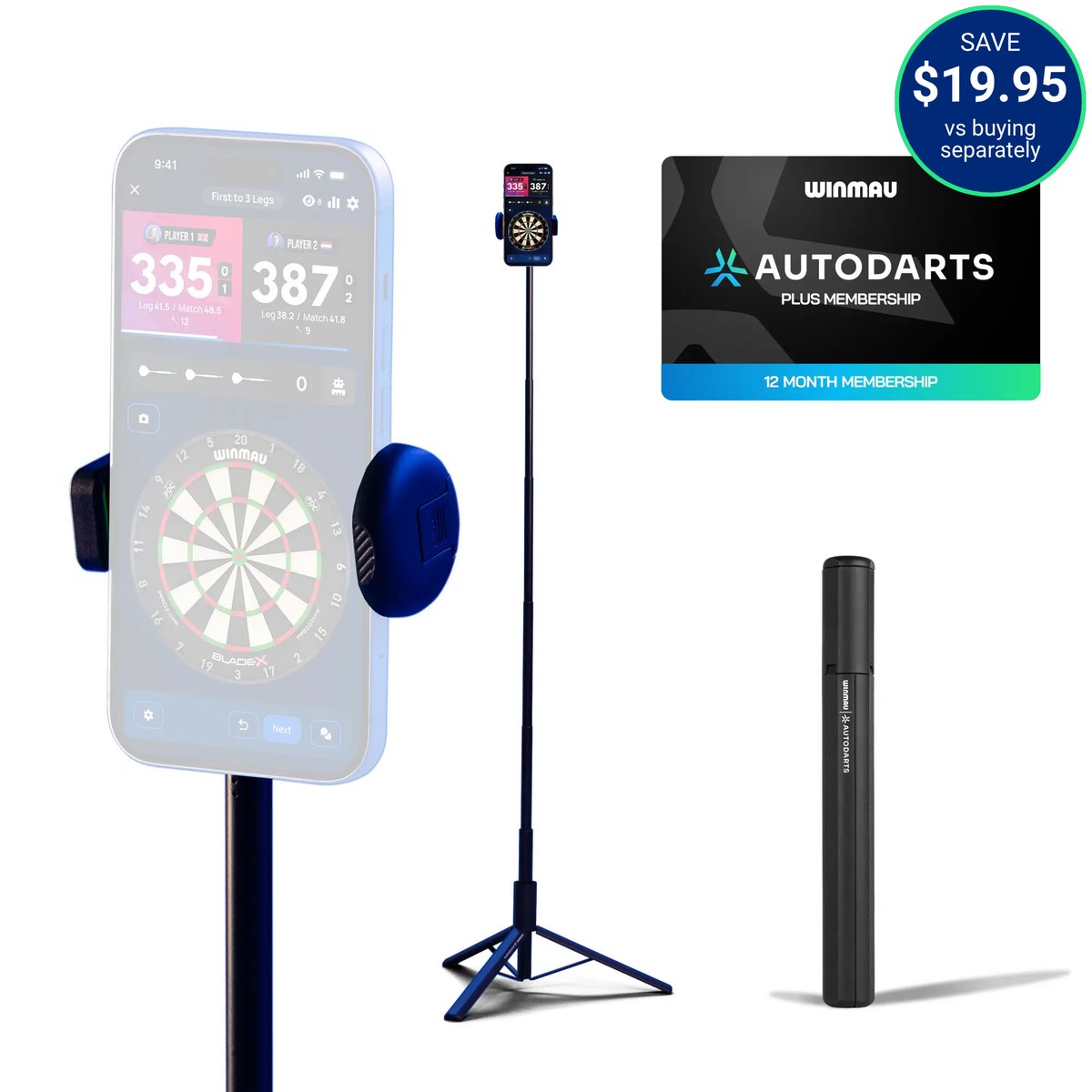 Autodarts Device Stand + 12 Month PLUS Subscription Bundle