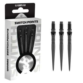 Winmau Switch Points  - Wave Black