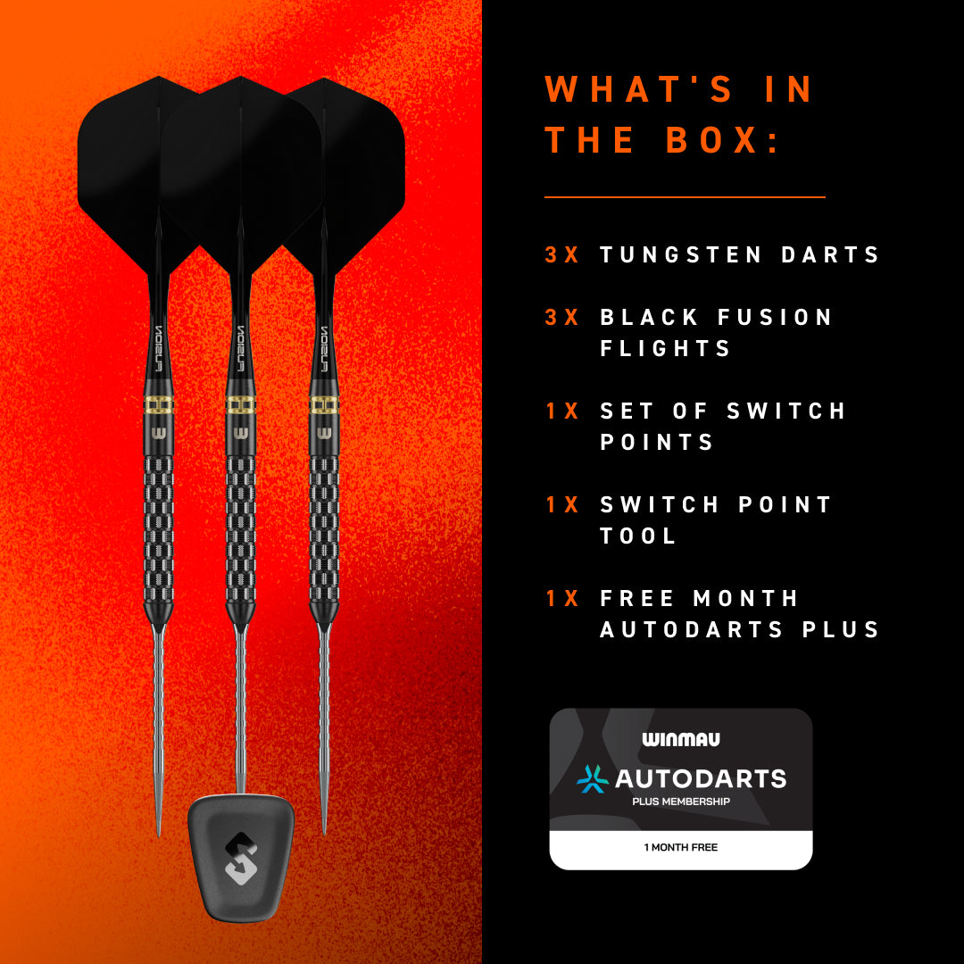Winmau Gian van Veen TS-PRO 90% Switch Point Darts