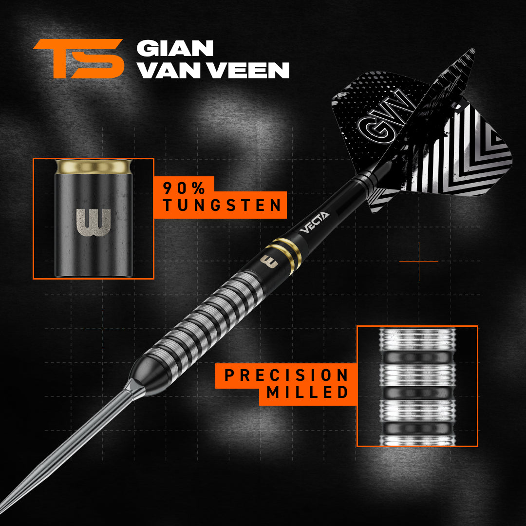 Winmau Gian van Veen TS 90% Switch Point Darts