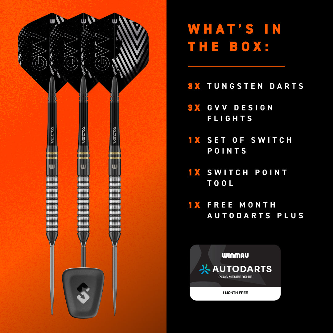 Winmau Gian van Veen TS 90% Switch Point Darts