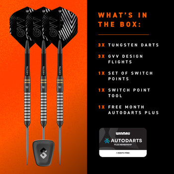 Winmau Gian van Veen TS 90% Switch Point Darts