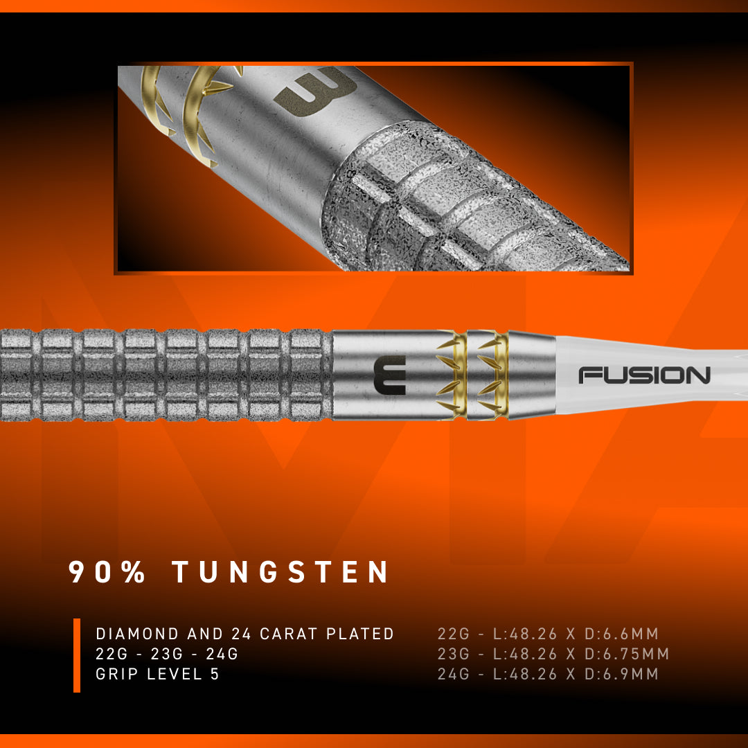 Winmau Gian van Veen W-Max 90% Switch Point Darts
