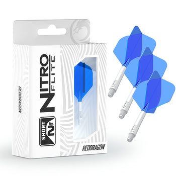 Nitro Flite -  Integrated Flight and Shaft White & Blue