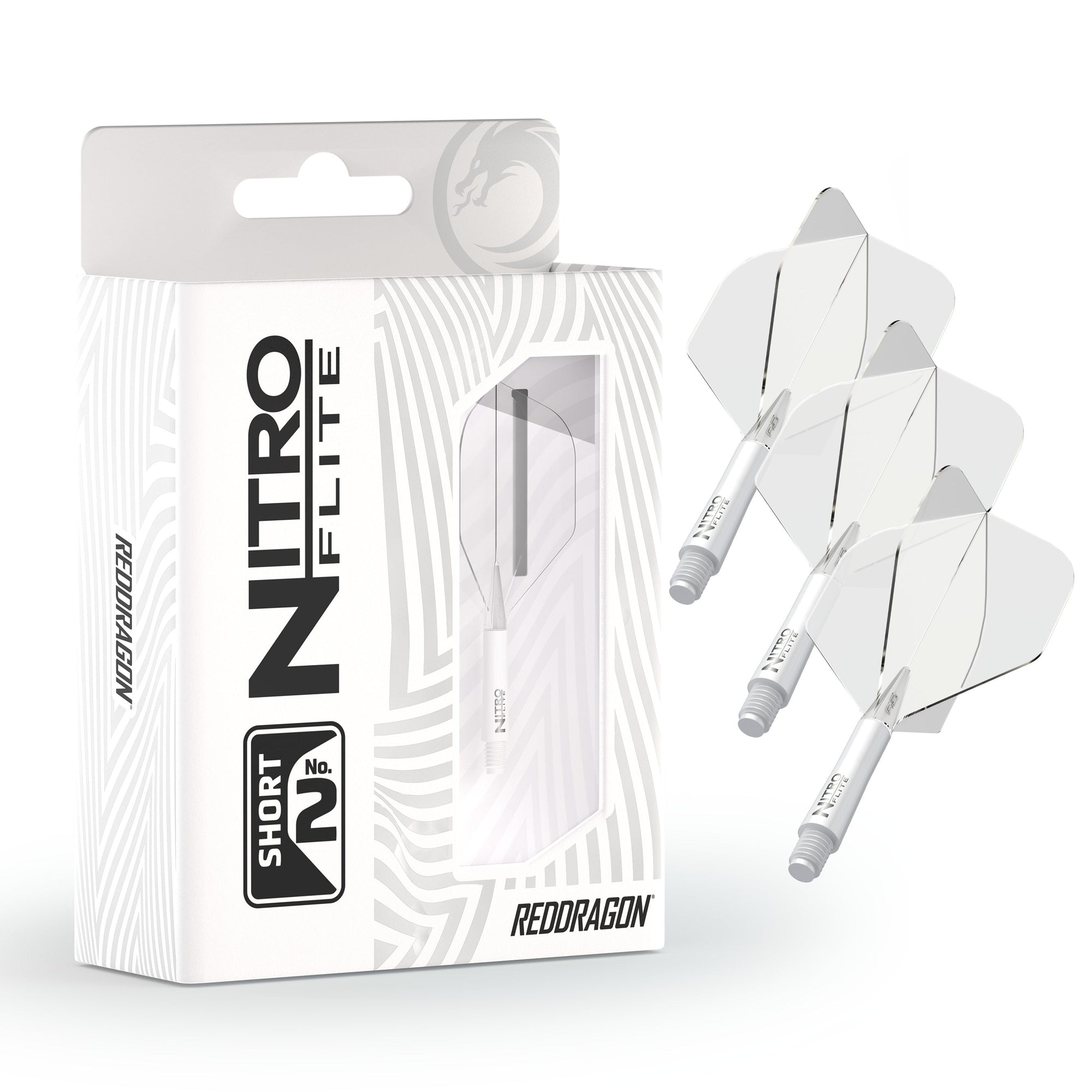 Nitro Flite -  Integrated Flight and Shaft White & Clear