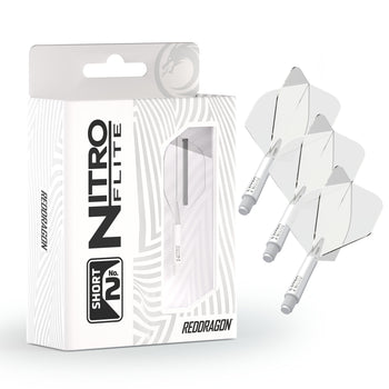 Nitro Flite -  Integrated Flight and Shaft White & Clear