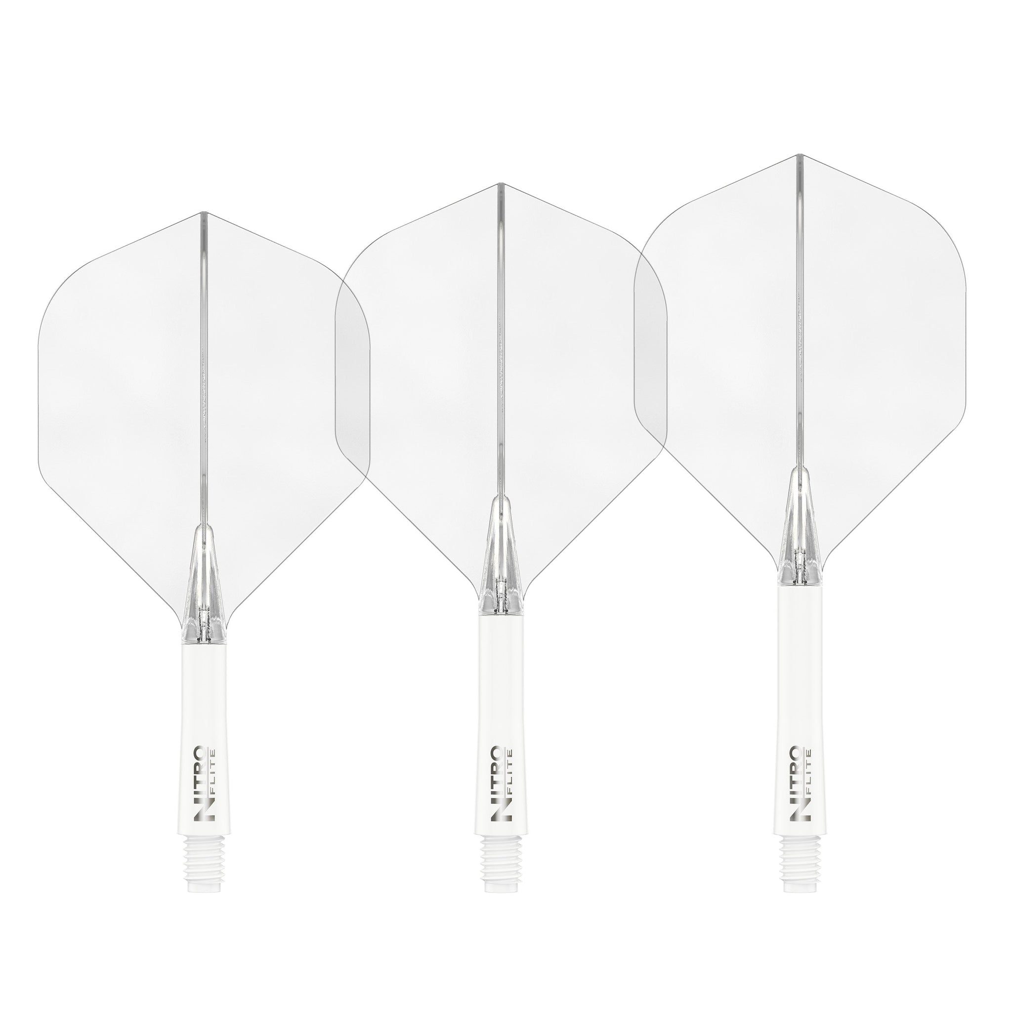Nitro Flite -  Integrated Flight and Shaft White & Clear