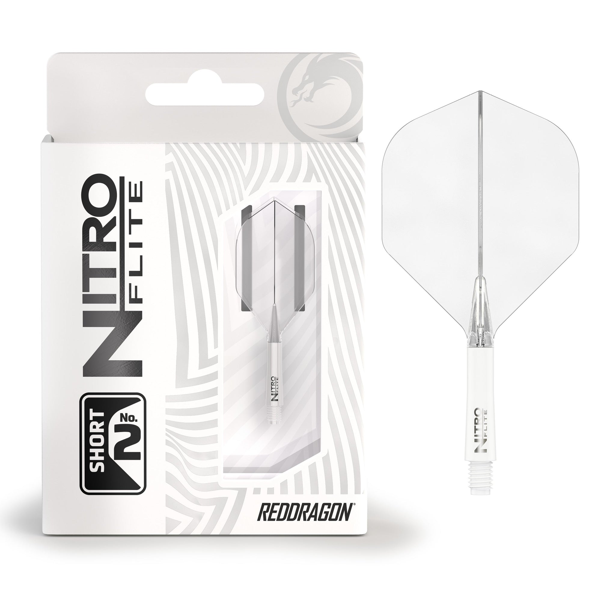 Nitro Flite -  Integrated Flight and Shaft White & Clear