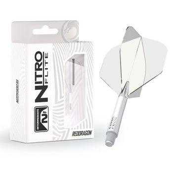 Nitro Flite -  Integrated Flight and Shaft White & Clear