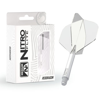 Nitro Flite -  Integrated Flight and Shaft White & Clear