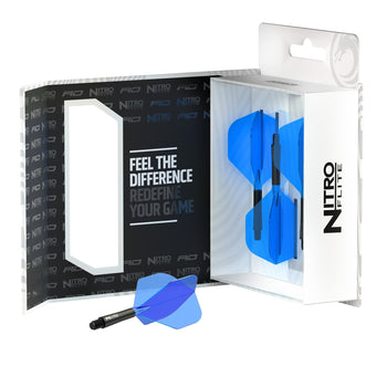 Nitro Flite -  Integrated Flight and Shaft Black & Blue
