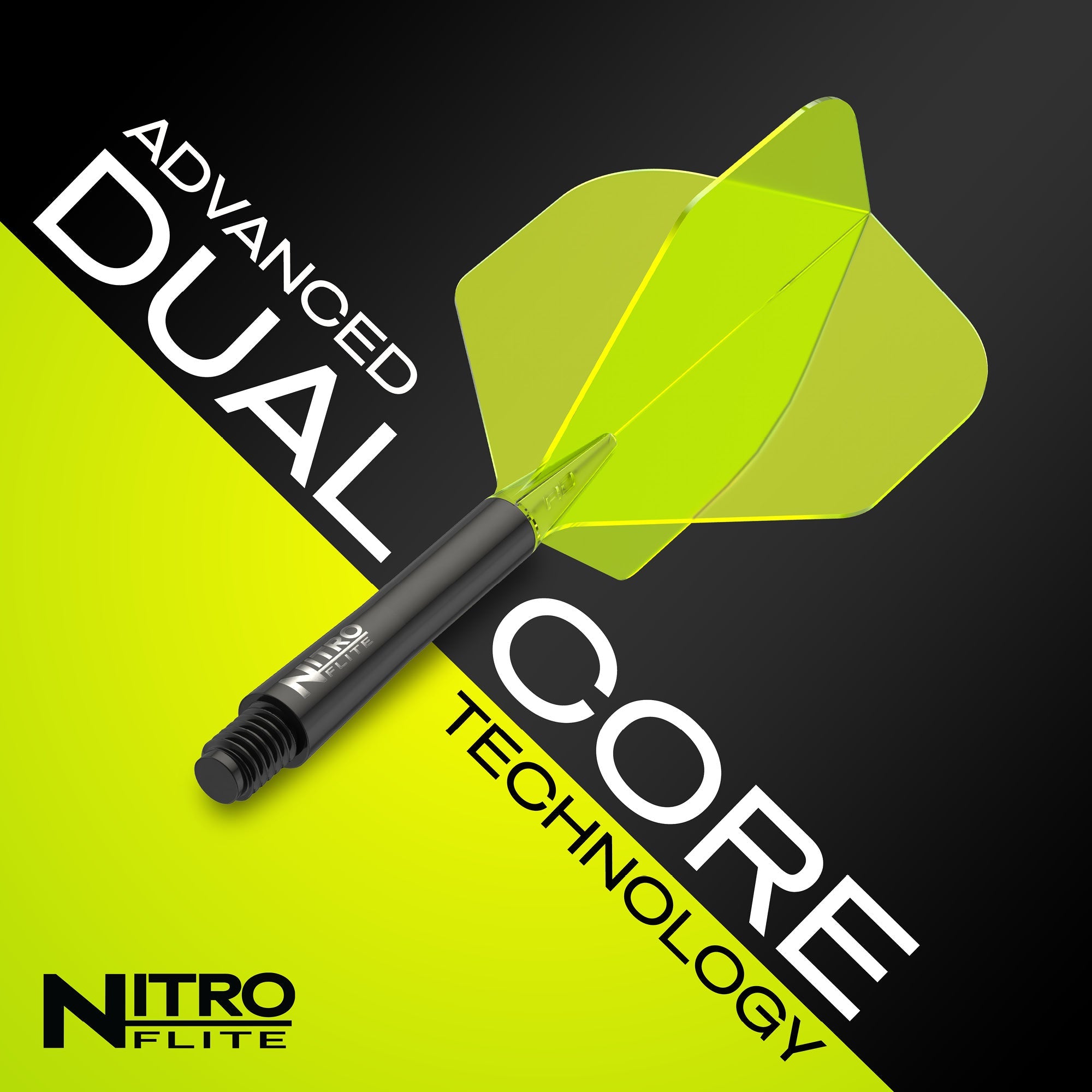 Nitro Flite - Integrierter Flug und Welle Schwarz & Gelb