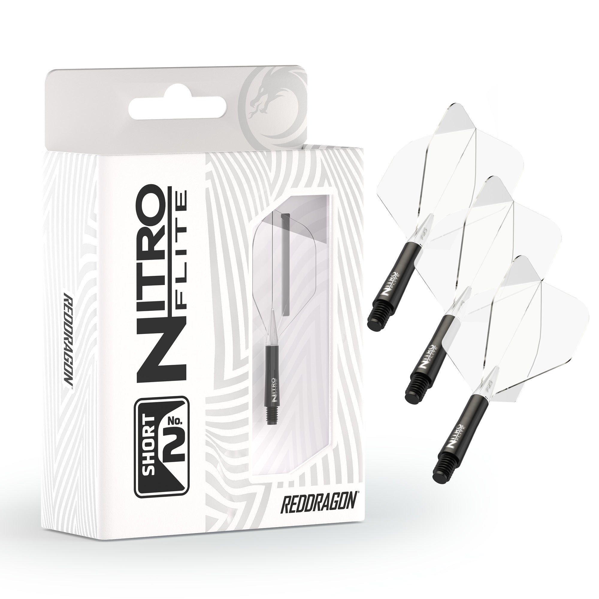 Nitro Flite -  Integrated Flight and Shaft Black & Clear