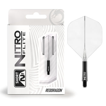 Nitro Flite -  Integrated Flight and Shaft Black & Clear