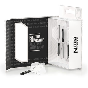 Nitro Flite -  Integrated Flight and Shaft Black & Clear